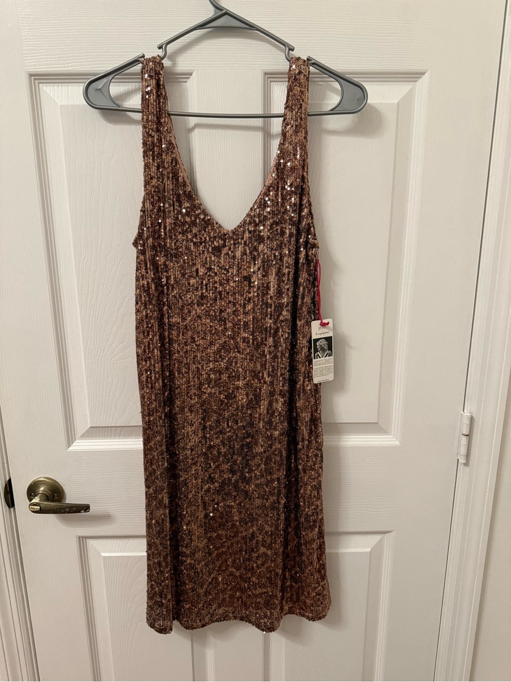 Gibson Bronze Sequin Slip Dress - NWT